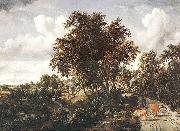 Meindert Hobbema Road on a Dyke Spain oil painting reproduction